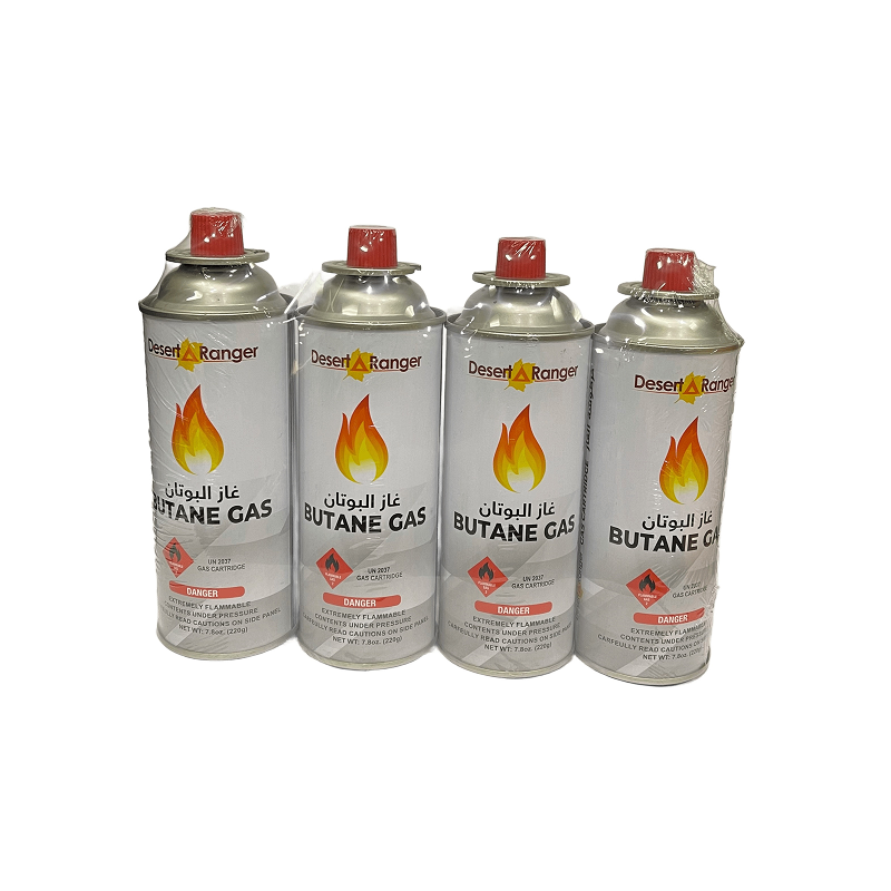 Desert Ranger Butane Gas Cartridge 4pcs Set