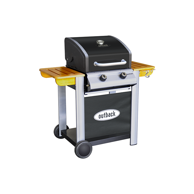 Outback Dual fuel Charcoal & Gas 4 burner BBQ