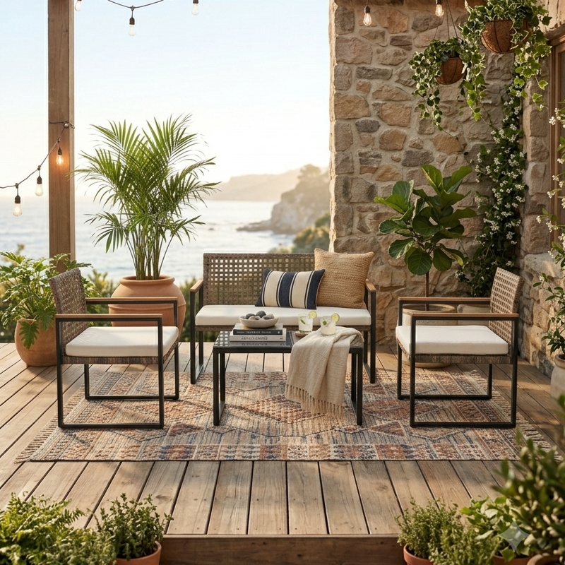 Wicker & Rattan Set